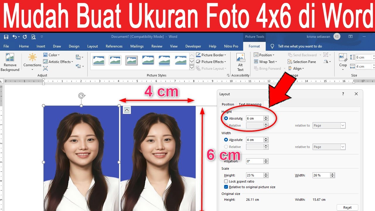 3 Cara Atur Foto 4×6 di Word yang Benar, Jangan Sampai Salah!