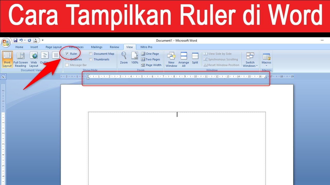 Mudah Cara Memunculkan Penggaris di Word - LKomBis Mudah Cara Memunculkan Penggaris di Word - LKomBis