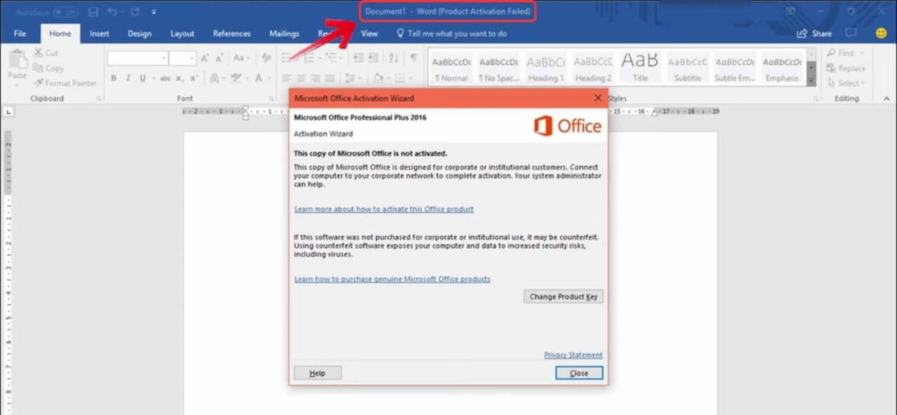 5 Cara Memperbaiki Microsoft Word Product Activation Failed 2019 yang Terbukti