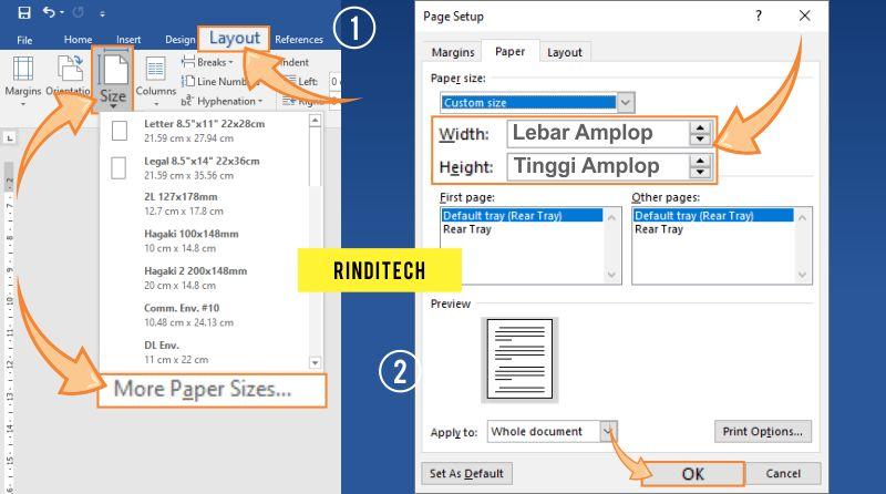 5 Cara Ngeprint Amplop di Word untuk Surat Kuasa, Gampang dan Rapi 5 Cara Ngeprint Amplop di Word untuk Surat Kuasa, Gampang dan Rapi