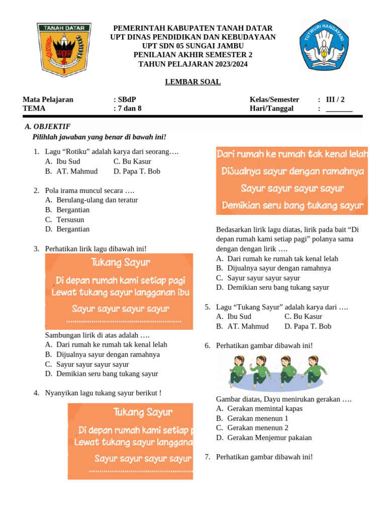 5 Fakta Mengejutkan Soal Essay SBDP Kelas 3 Semester 2 yang Jarang Diketahui Guru