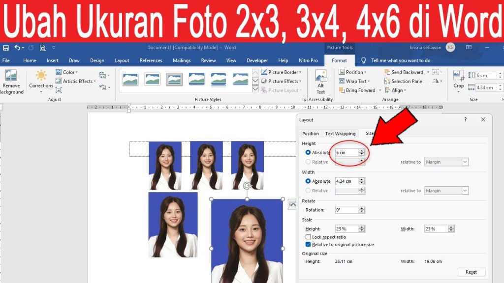 5 Langkah Mudah Cara Mengubah Ukuran Foto Menjadi 2R di Microsoft Word 2026