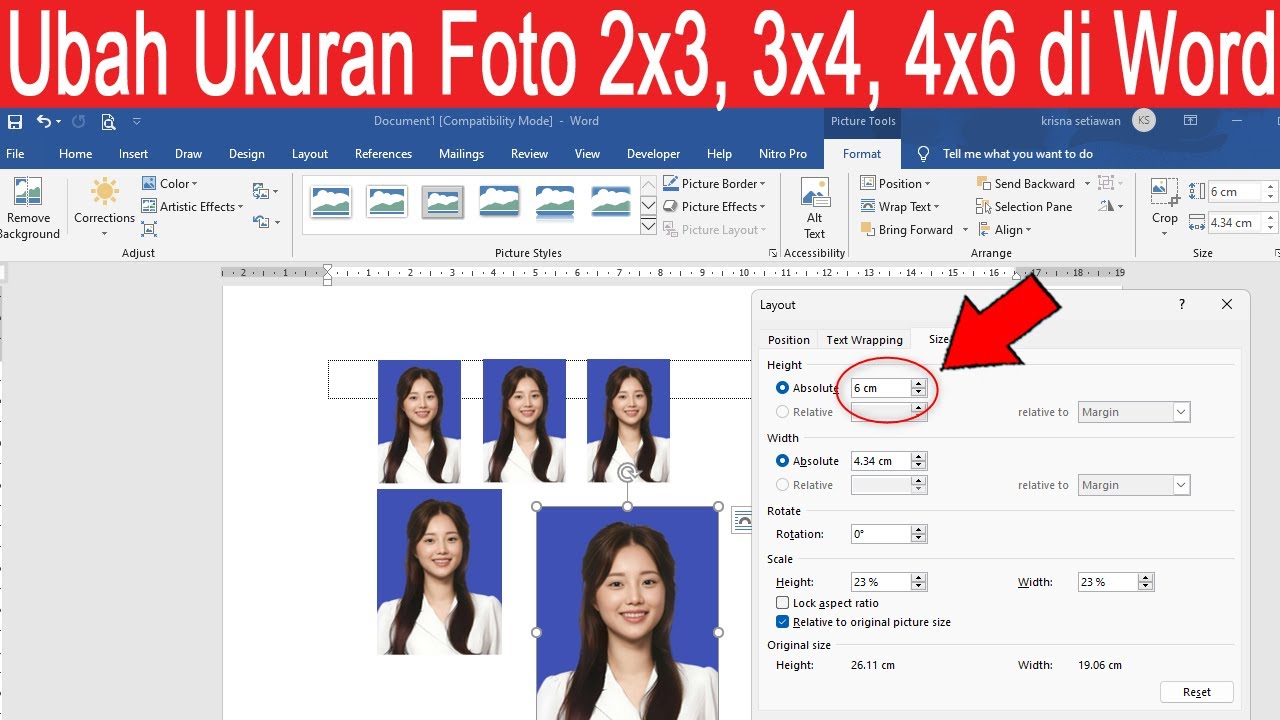 5 Langkah Mudah Cara Mengubah Ukuran Foto Menjadi 2R di Microsoft Word 2026