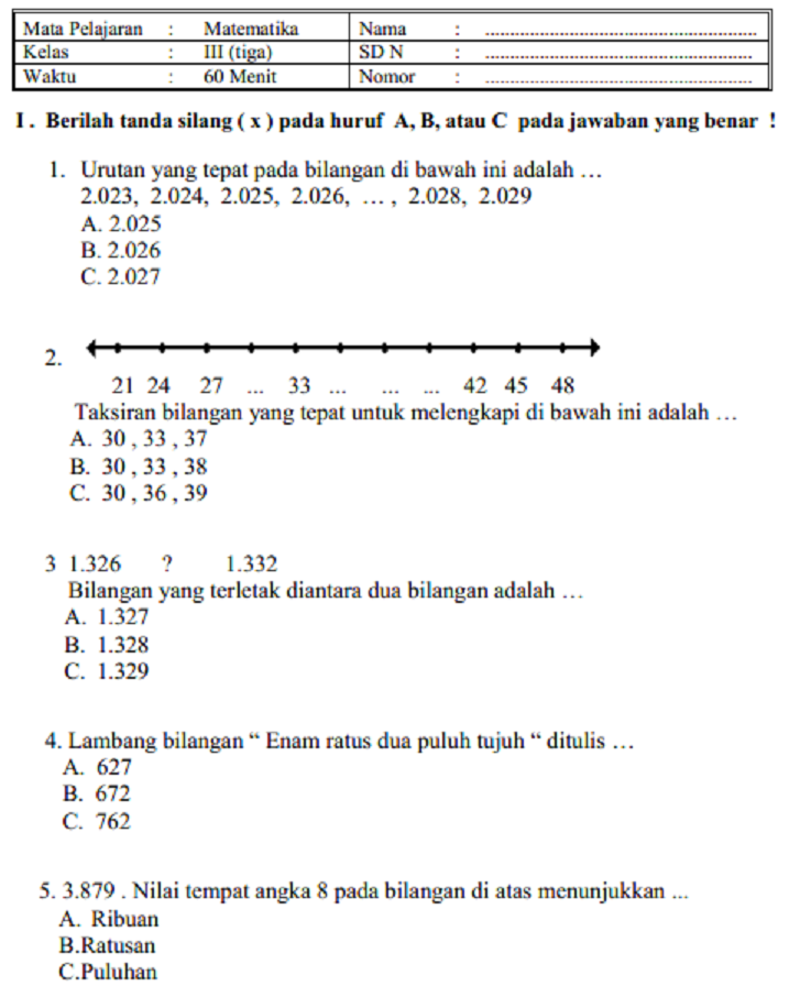 5 Soal PAS Tema 1 Kelas 3 Semester 1 PDF yang Wajib Dikuasai Sebelum Ujian