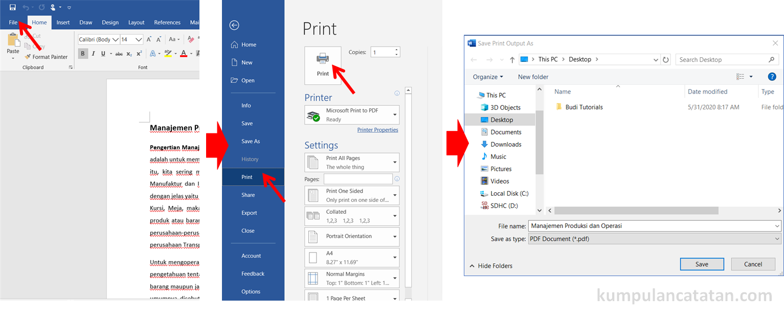 7 Langkah Ampuh mengubah format dari word ke pdf Sebelum HRD Tertinggal
