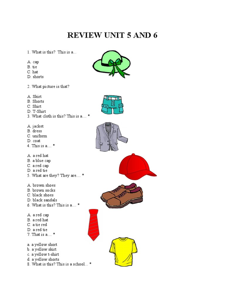 7 Rahasia Menjawab Soal Bahasa Inggris Kelas 2 Tentang Clothes Agar Nilai Sempurna