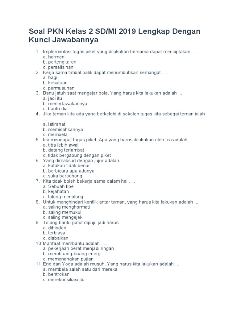 7 Rahasia Soal Essay PKN Kelas 2 SD Semester 1 yang Membuat Anak Sukses Sekarang 7 Rahasia Soal Essay PKN Kelas 2 SD Semester 1 yang Membuat Anak Sukses Sekarang