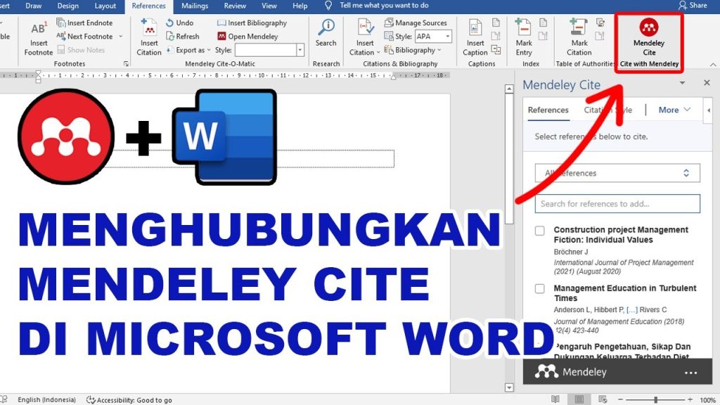 Akhirnya Terungkap! Cara Memasukan Mendeley ke Word Agar Daftar Isi Otomatis