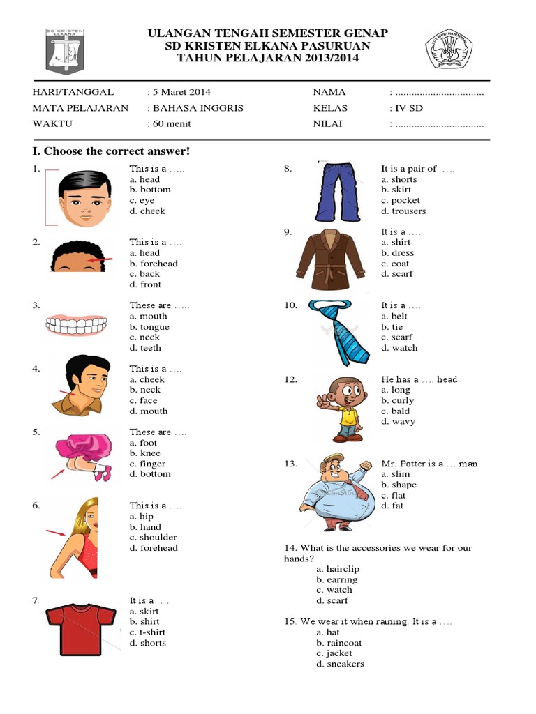 Rahasia Cepat Jawab Soal Bahasa Inggris Kelas 2 Tema 2 Agar Nilai Langsung Meroket