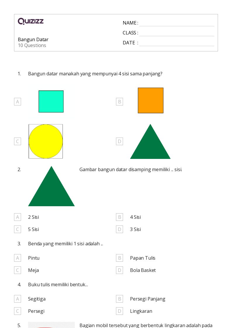 Rahasia Cepat Jawab Soal Bangun Datar dan Bangun Ruang Kelas 1 SD yang Wajib Tahu Rahasia Cepat Jawab Soal Bangun Datar dan Bangun Ruang Kelas 1 SD yang Wajib Tahu