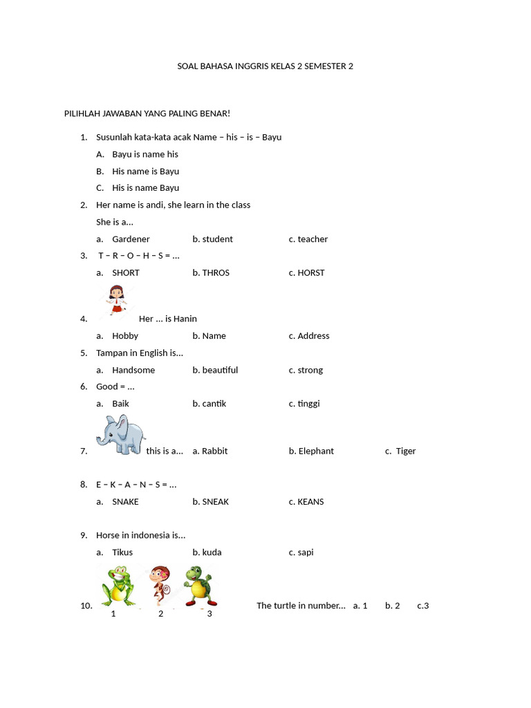 Rahasia Skor Sempurna Lewat Latihan Soal Bahasa Inggris Kelas 2 SMP Semester 2 Terbaru
