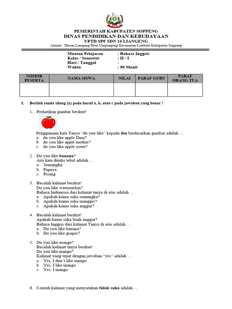 Rahasia Skor Sempurna Soal Bahasa Inggris Kelas 2 SMP Semester 1 Kurikulum 2013 Quantifier Rahasia Skor Sempurna Soal Bahasa Inggris Kelas 2 SMP Semester 1 Kurikulum 2013 Quantifier