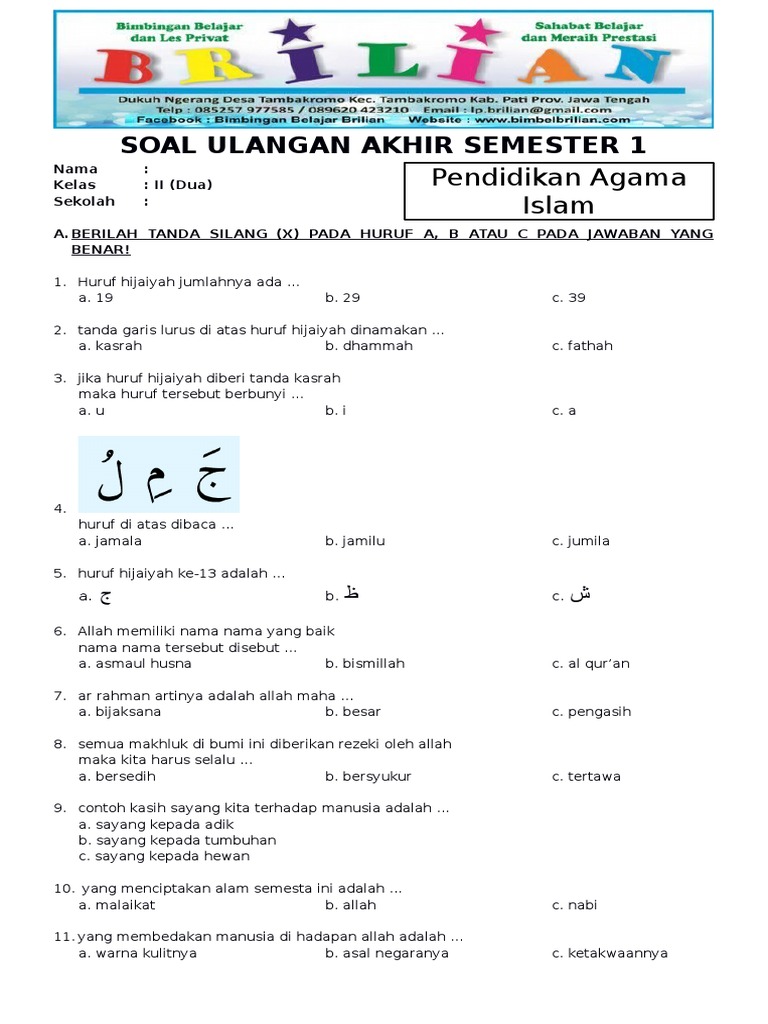 Rahasia Sukses Belajar soal agama islam kelas 1 2 sdlb Agar Anak Cepat Paham