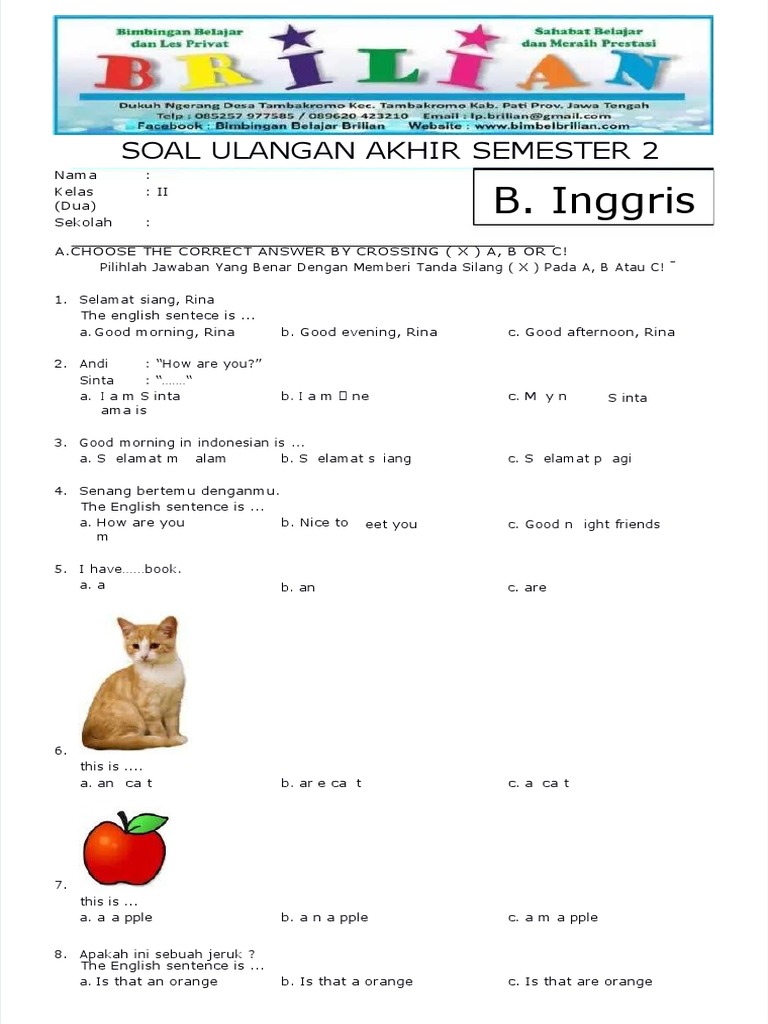 Terbukti! 5 Cara Cepat Kuasai Soal Bahasa Inggris Kelas 2 SD Semester 1 PDF Sebelum Ujian