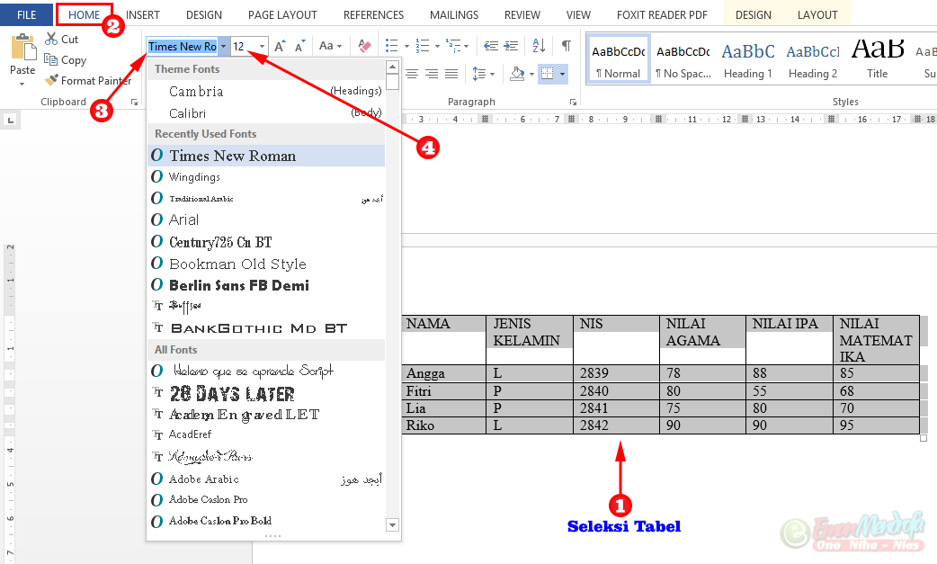 Terbukti Cara Cepat Mengubah Font Tabel di Word Tanpa Ribet, 5 Langkah Praktis Terbukti Cara Cepat Mengubah Font Tabel di Word Tanpa Ribet, 5 Langkah Praktis