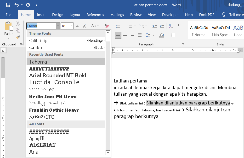 Cara Memformat Teks di Word Panduan Dasar MS Word oleh TTC
