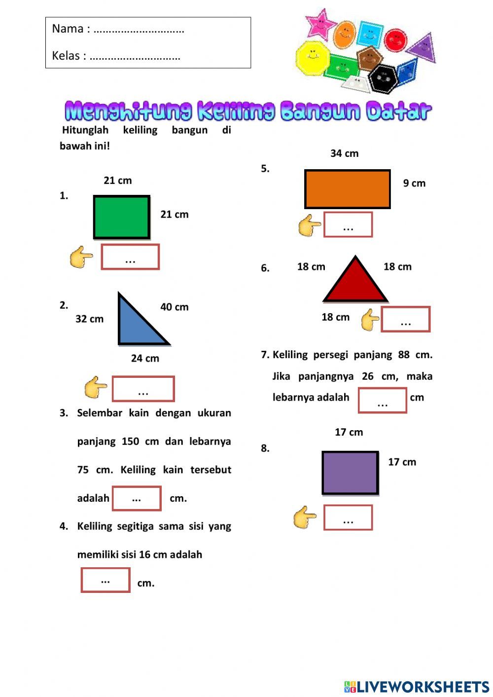 Ternyata Ini Rahasia Mudah Jawab Soal Bangun Datar Gabungan SD Kelas 1 Bentuk Kereta