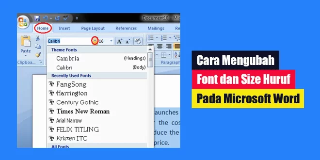 Terungkap Cara Mengubah Fons Hurup Pada Word Agar Dokumen F4 Lebih Profesional