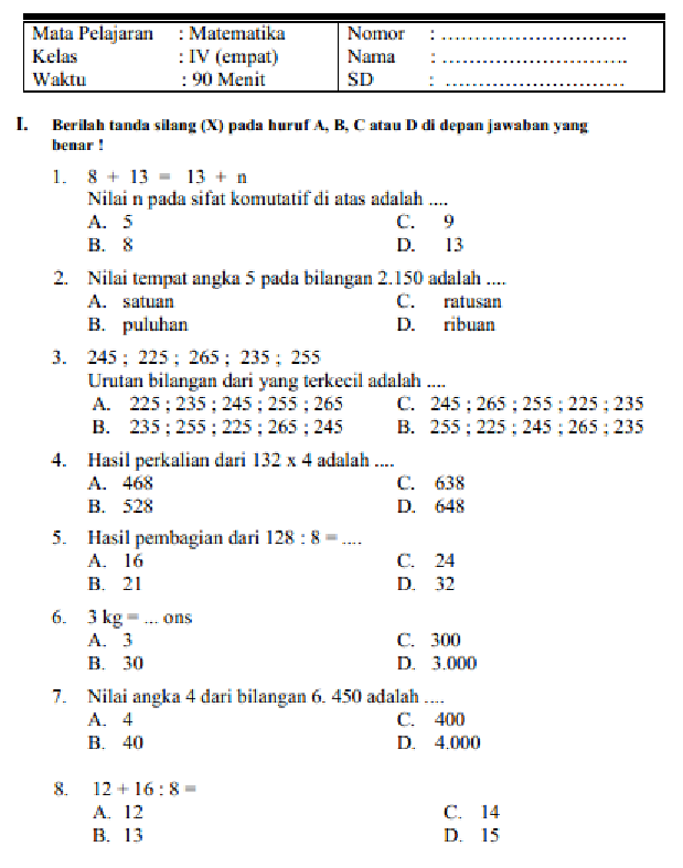 Wajib Tahu! Bocoran Kumpulan Soal Ujian Kelas 8 Semester 1 Agar Nilai Langsung Melejit Wajib Tahu! Bocoran Kumpulan Soal Ujian Kelas 8 Semester 1 Agar Nilai Langsung Melejit