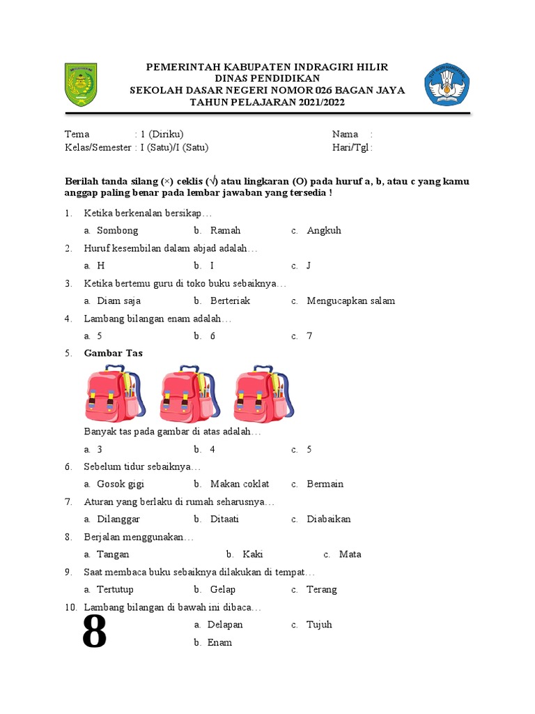 Wajib Tahu! Kumpulan Soal Ujian Kelas 1 SD Bahasa Indonesia Agar Anak Pasti Lulus