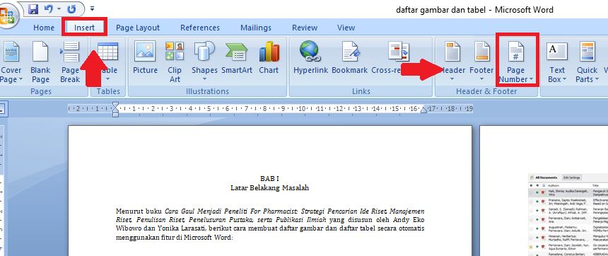 cara nomorin halaman di word cara nomorin halaman di word